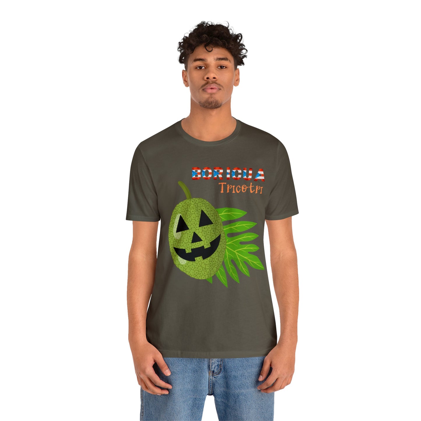 Boricua Jack-O' Lantern Short Sleeve Tee