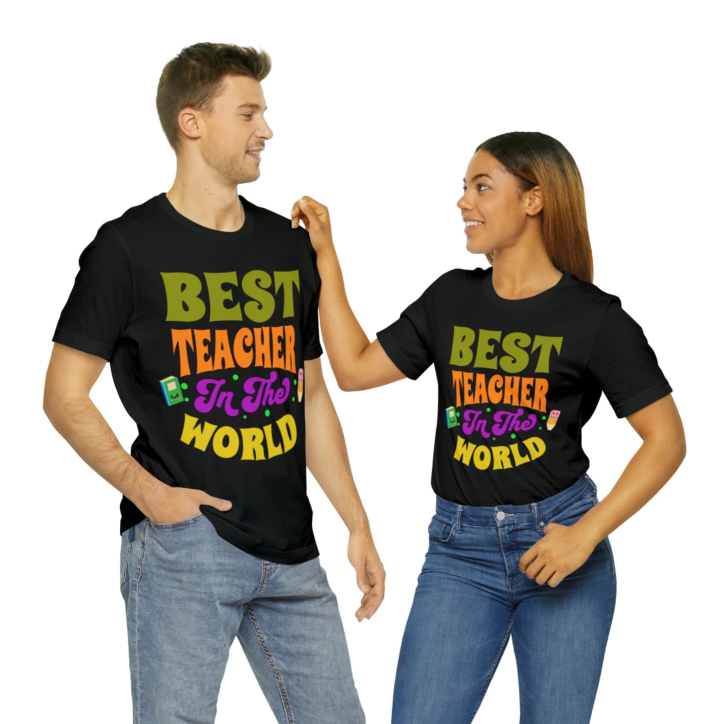 Best Teacher in The World Unisex Jersey Short Sleeve Tee