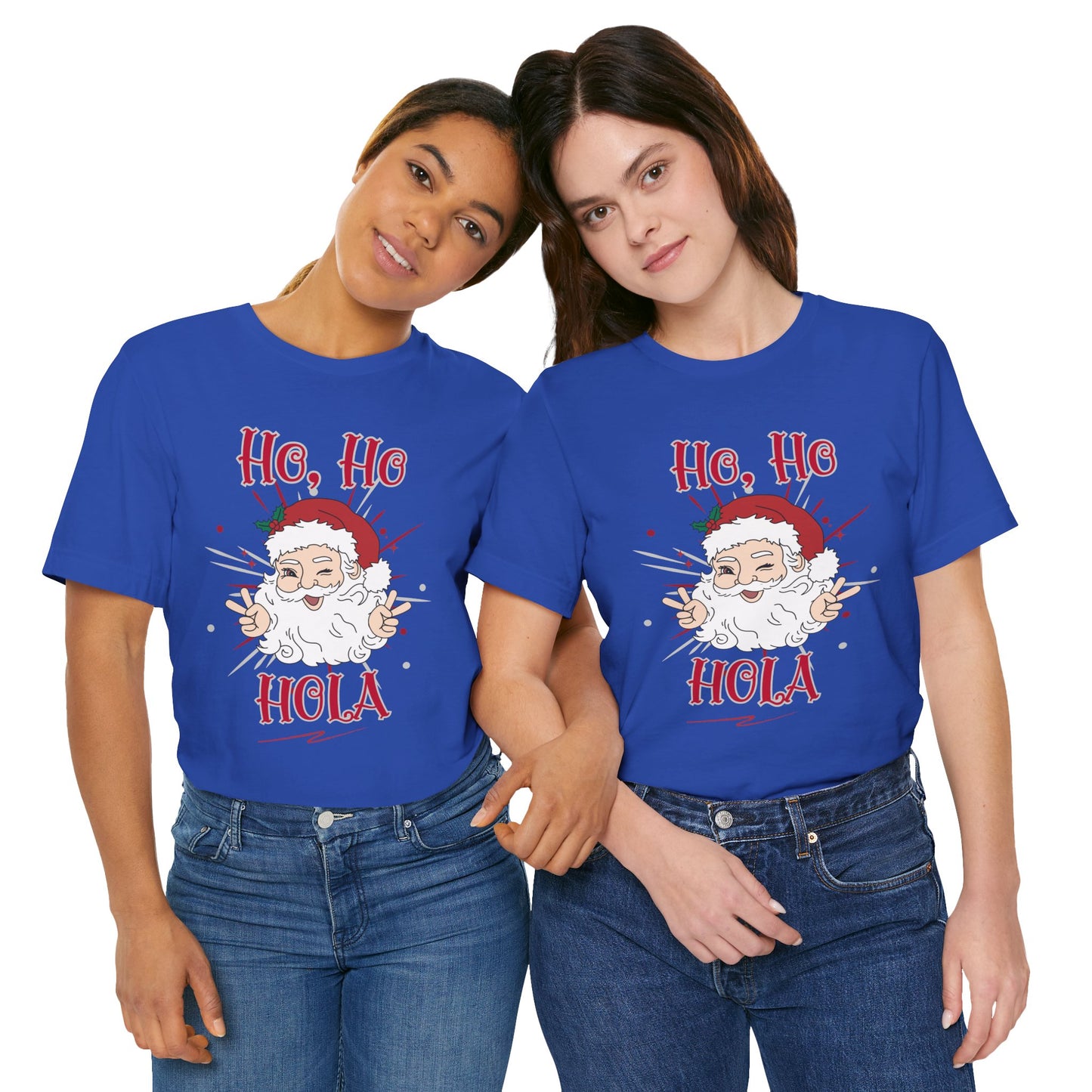 Santa Claus Unisex Tee - Ho, Ho, Hola Design