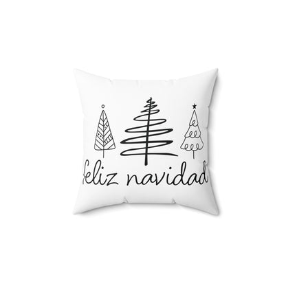 Elegant 'Feliz Navidad' Pillow - Holiday Cheer for Your Home"