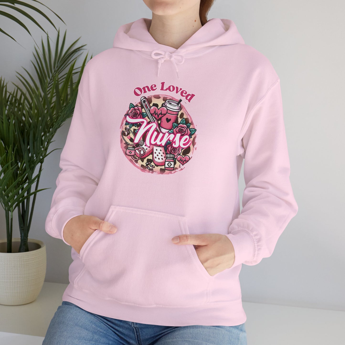 Nurse Valentine's Day Hooded Sweatshirt