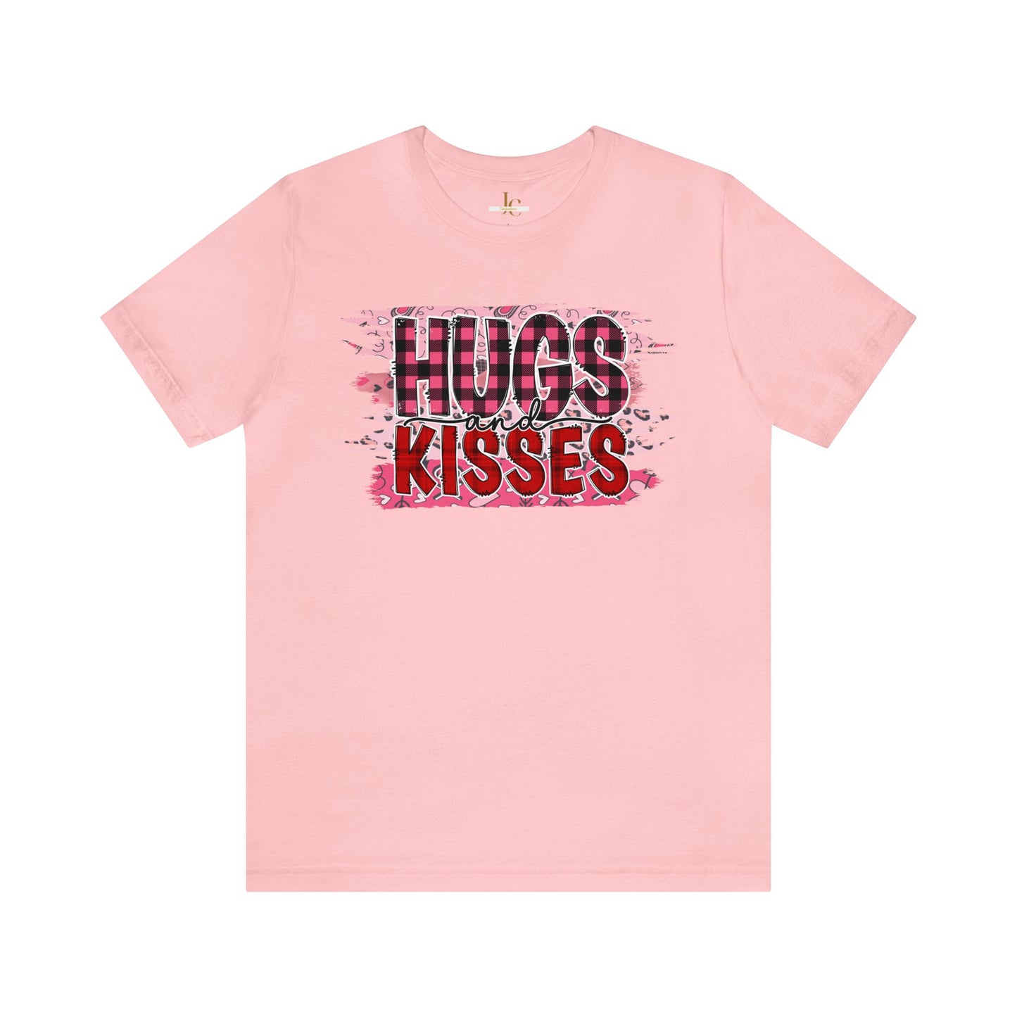 Hugs and Kisses Valentines Day Short Sleeve Tee