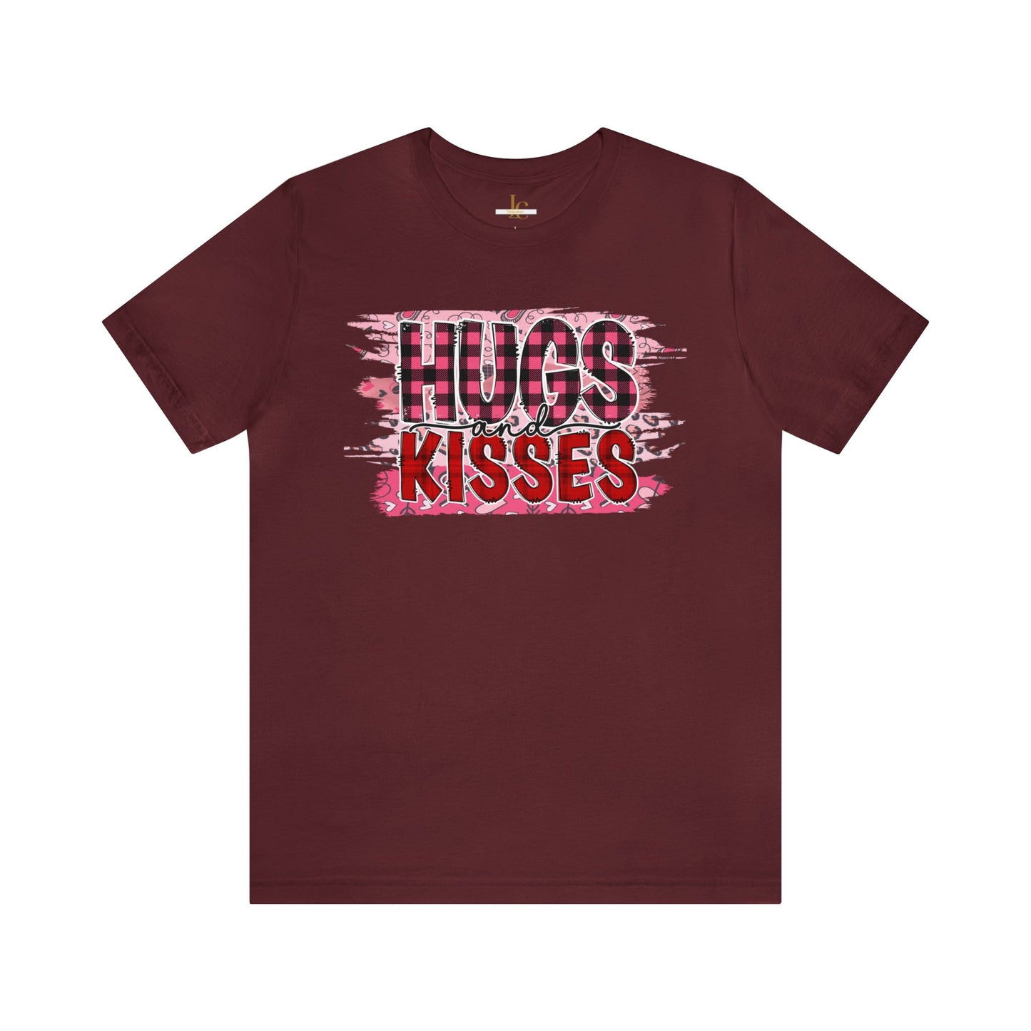 Hugs and Kisses Valentines Day Short Sleeve Tee