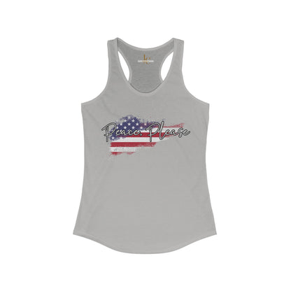 Peace, Please Women's Ideal Racerback Tank