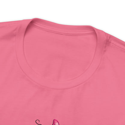 In October We Wear Pink - Breast Cancer Awareness Apparel - Gift for Survivor- Unisex Jersey Short Sleeve Tee