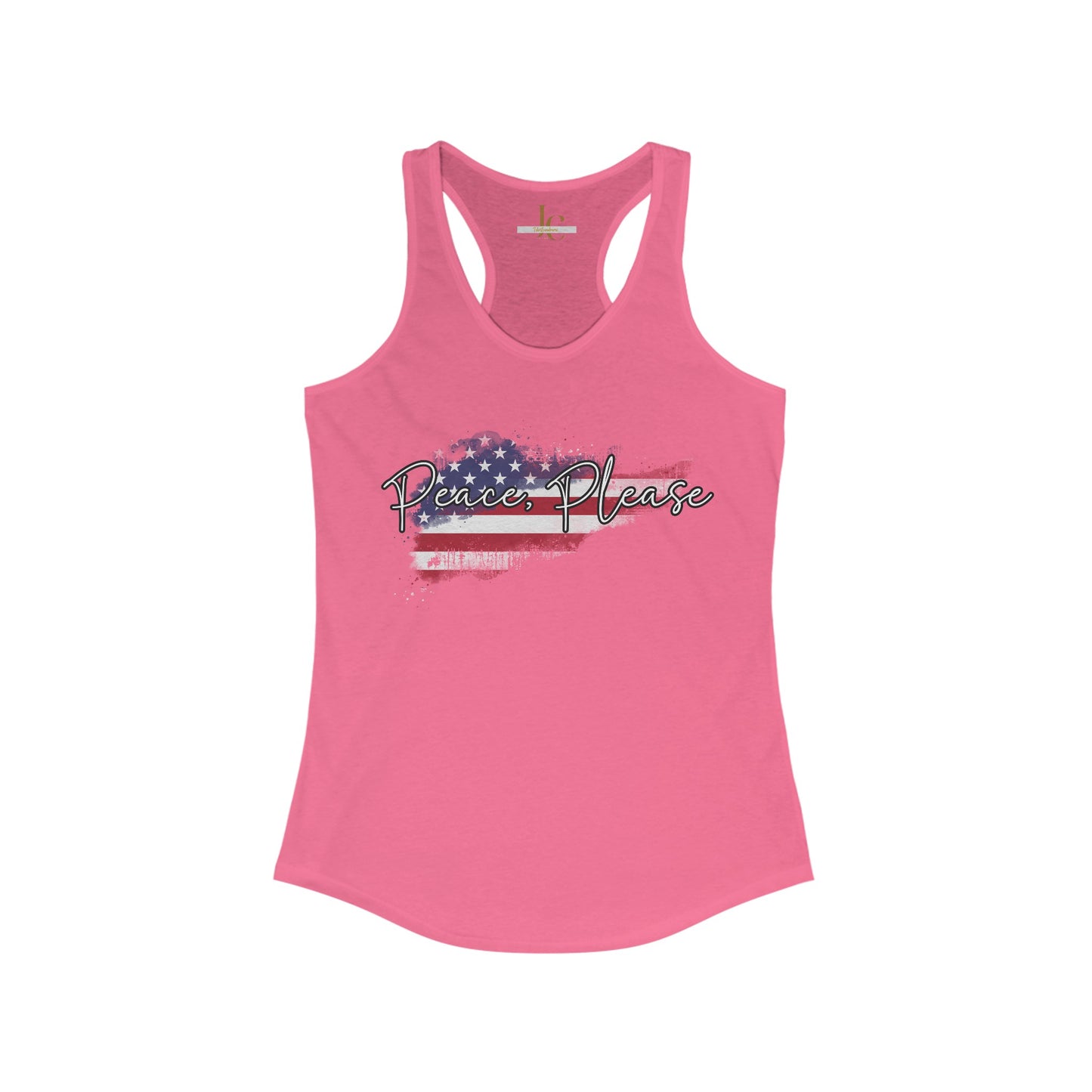 Peace, Please Women's Ideal Racerback Tank