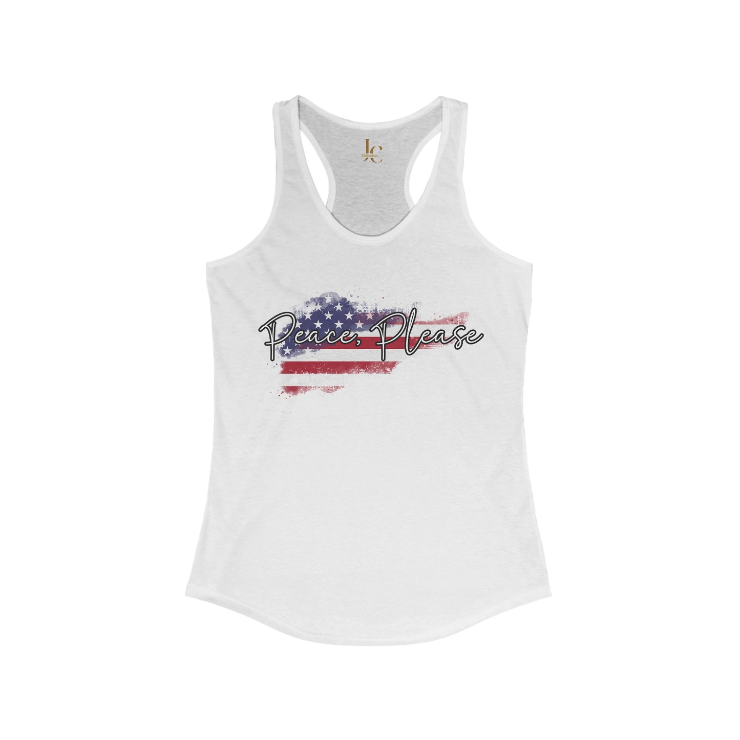 Peace, Please Women's Ideal Racerback Tank