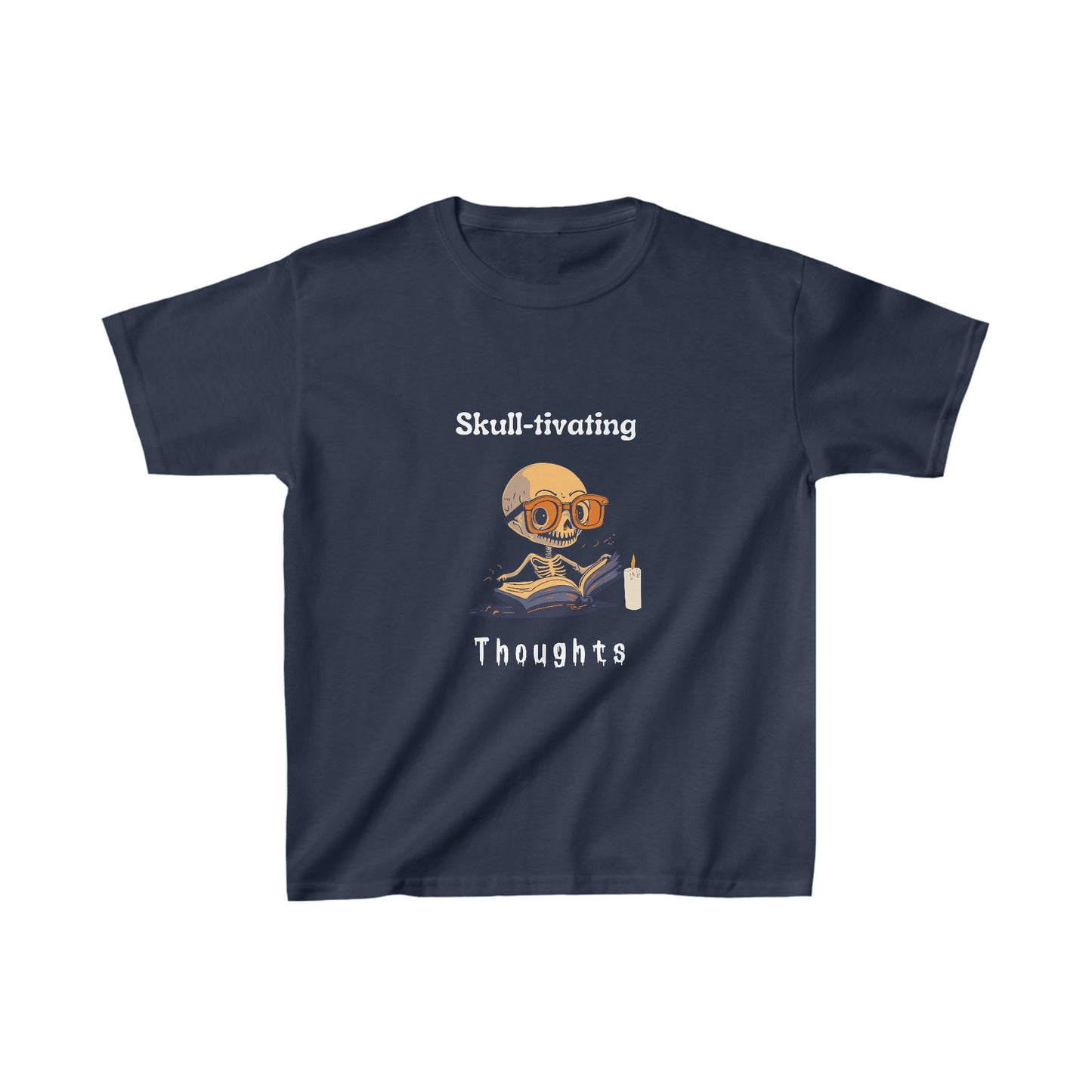 Kid Skeleton Reading Book Kids Heavy Cotton™ Tee