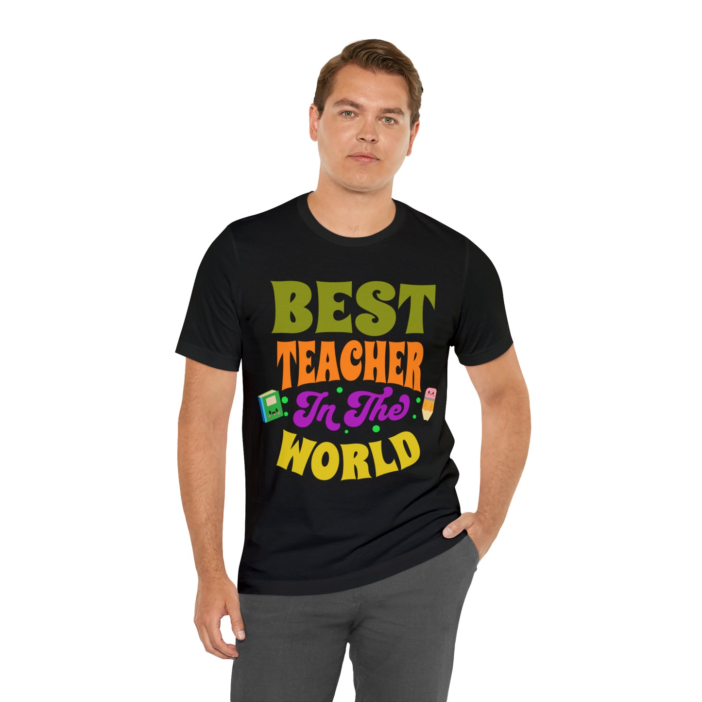 Best Teacher in The World Unisex Jersey Short Sleeve Tee