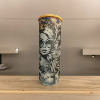 20 oz Sublimation Glass Tumbler