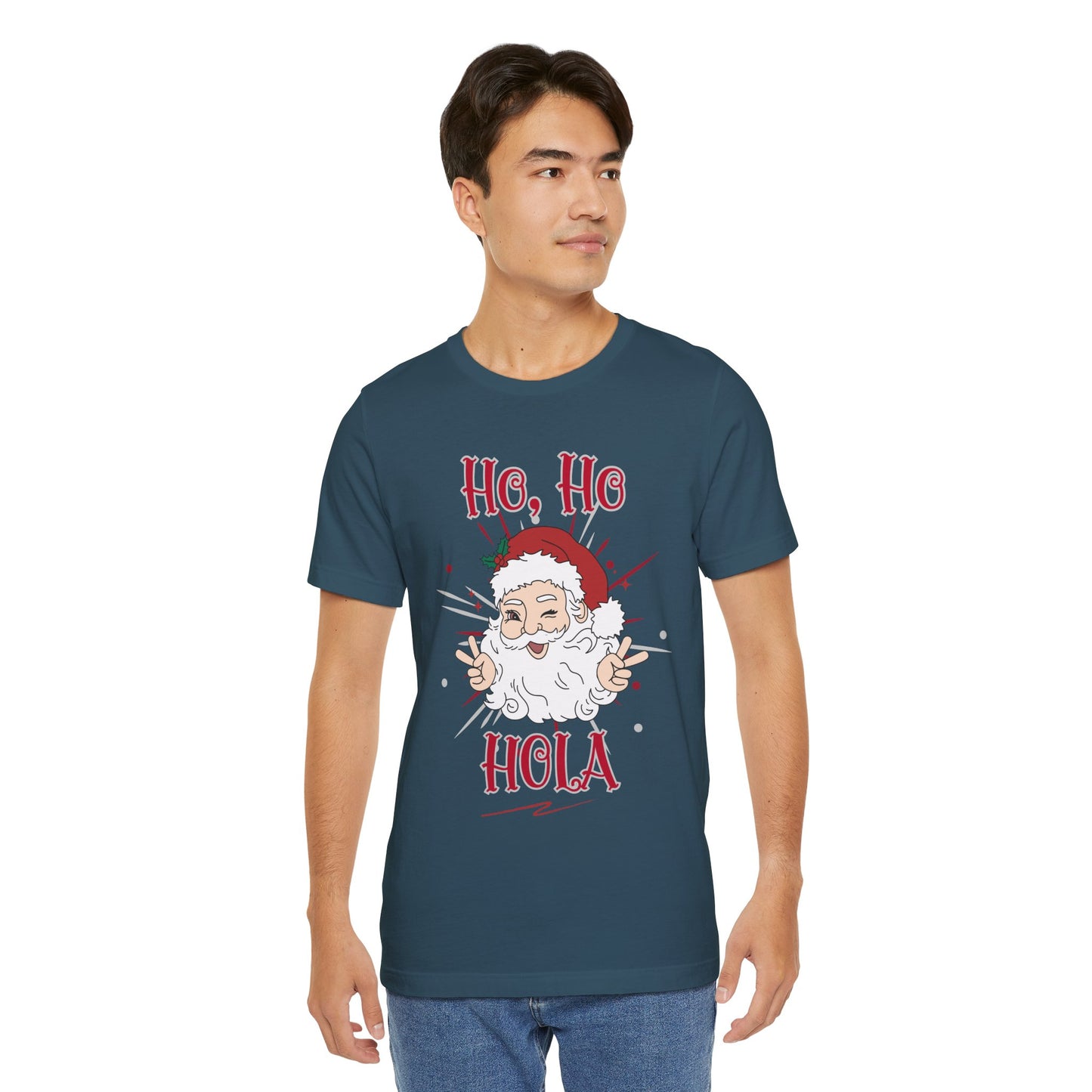 Santa Claus Unisex Tee - Ho, Ho, Hola Design