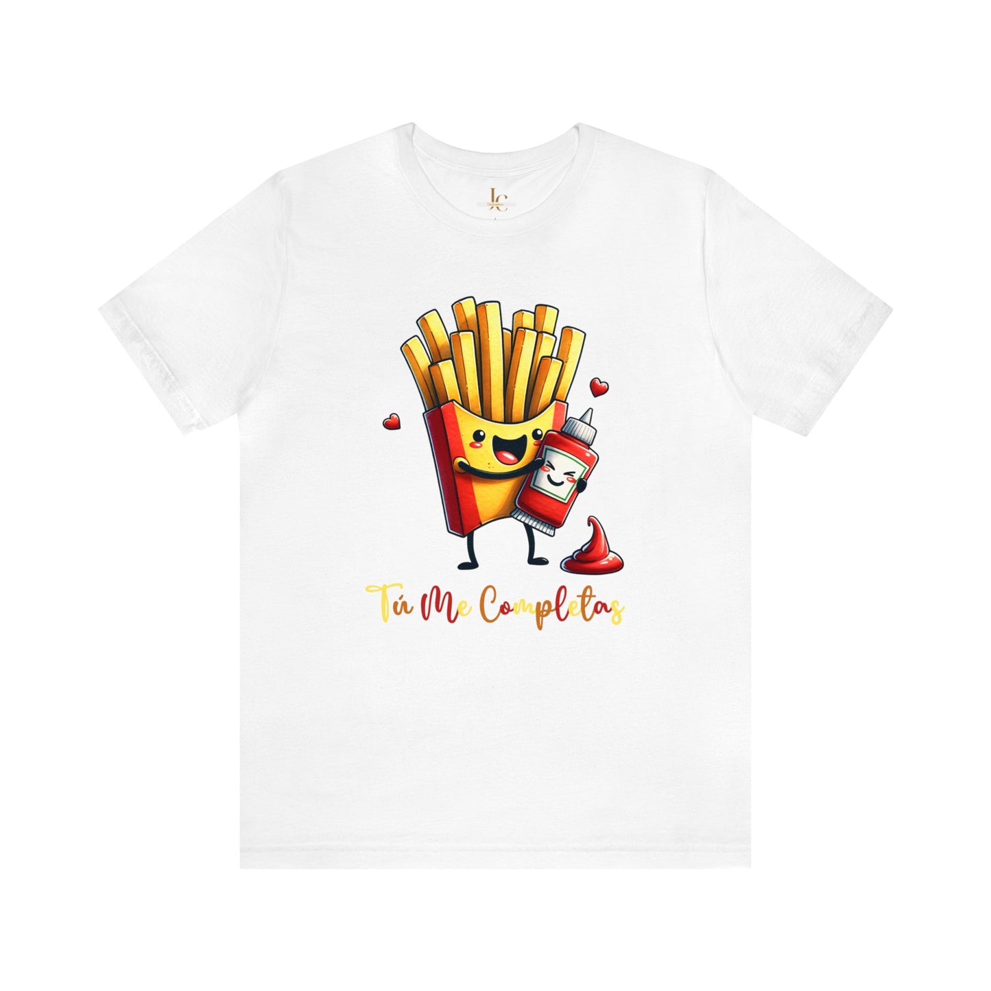 Tú Me Completas Papitas y Ketchup TShirt.  Spanish Fries and Ketchup TShirt