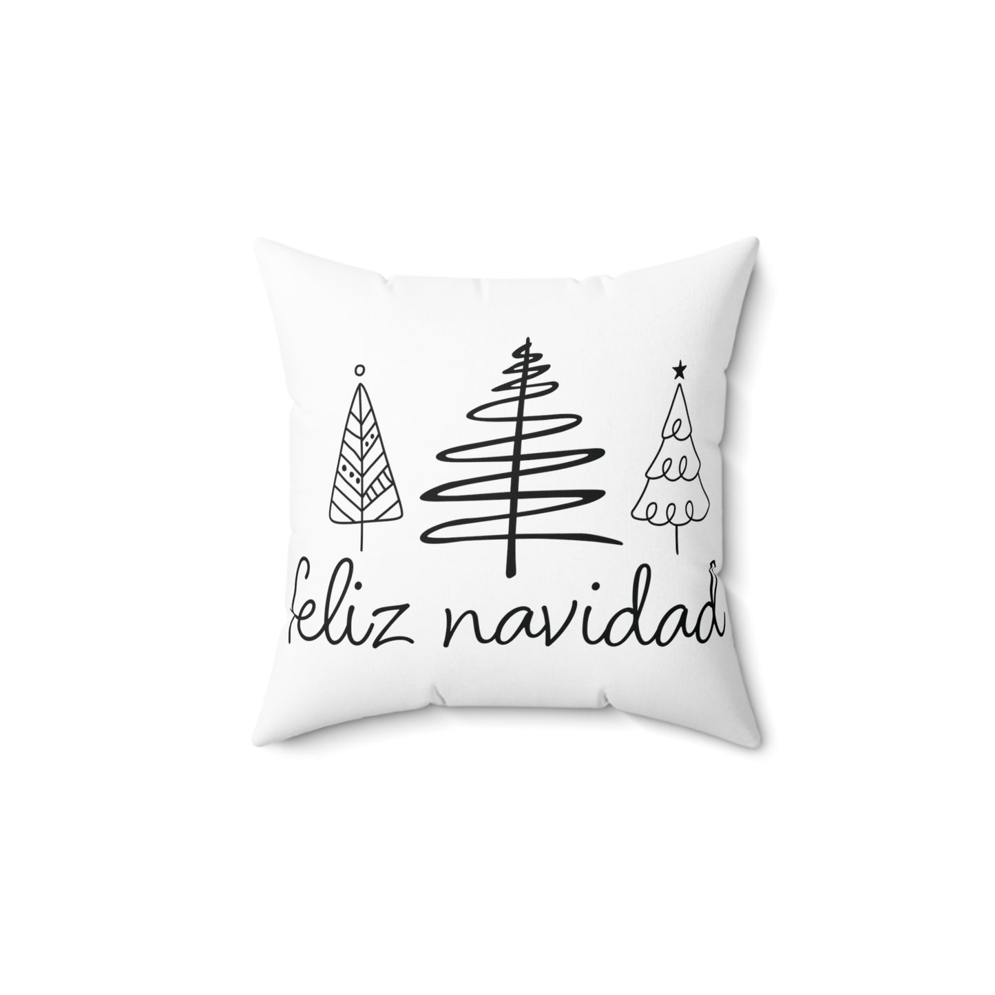 Elegant 'Feliz Navidad' Pillow - Holiday Cheer for Your Home"