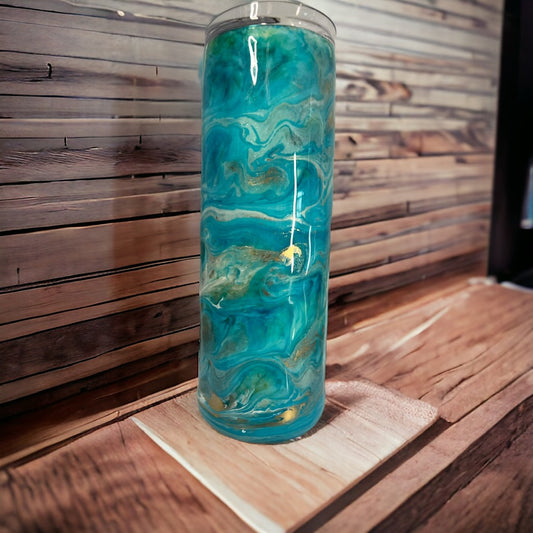 20 Oz Blue Ocean Tumbler