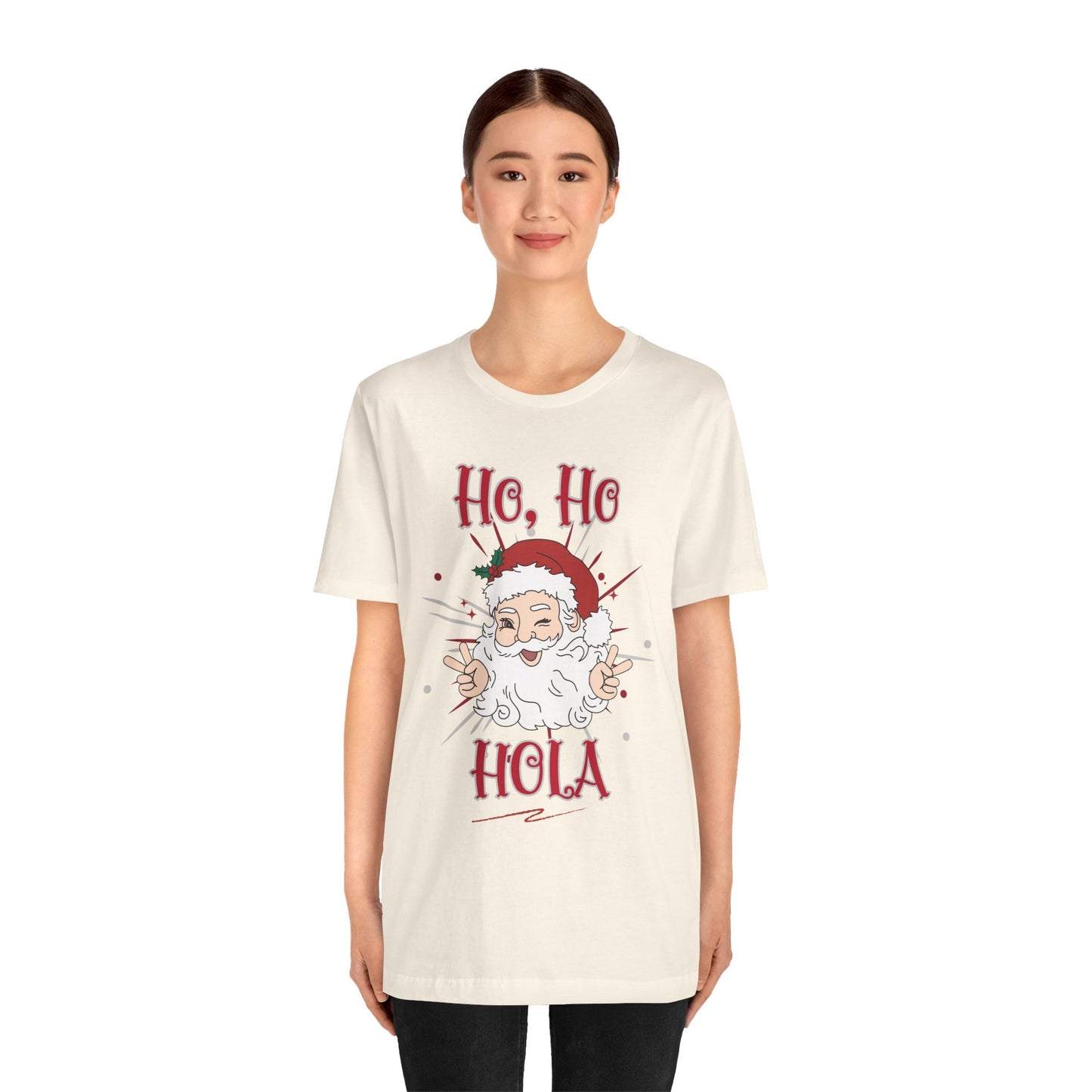 Santa Claus Unisex Tee - Ho, Ho, Hola Design