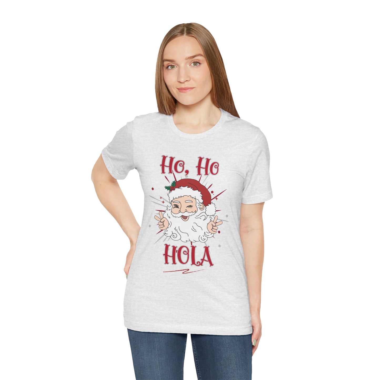 Santa Claus Unisex Tee - Ho, Ho, Hola Design