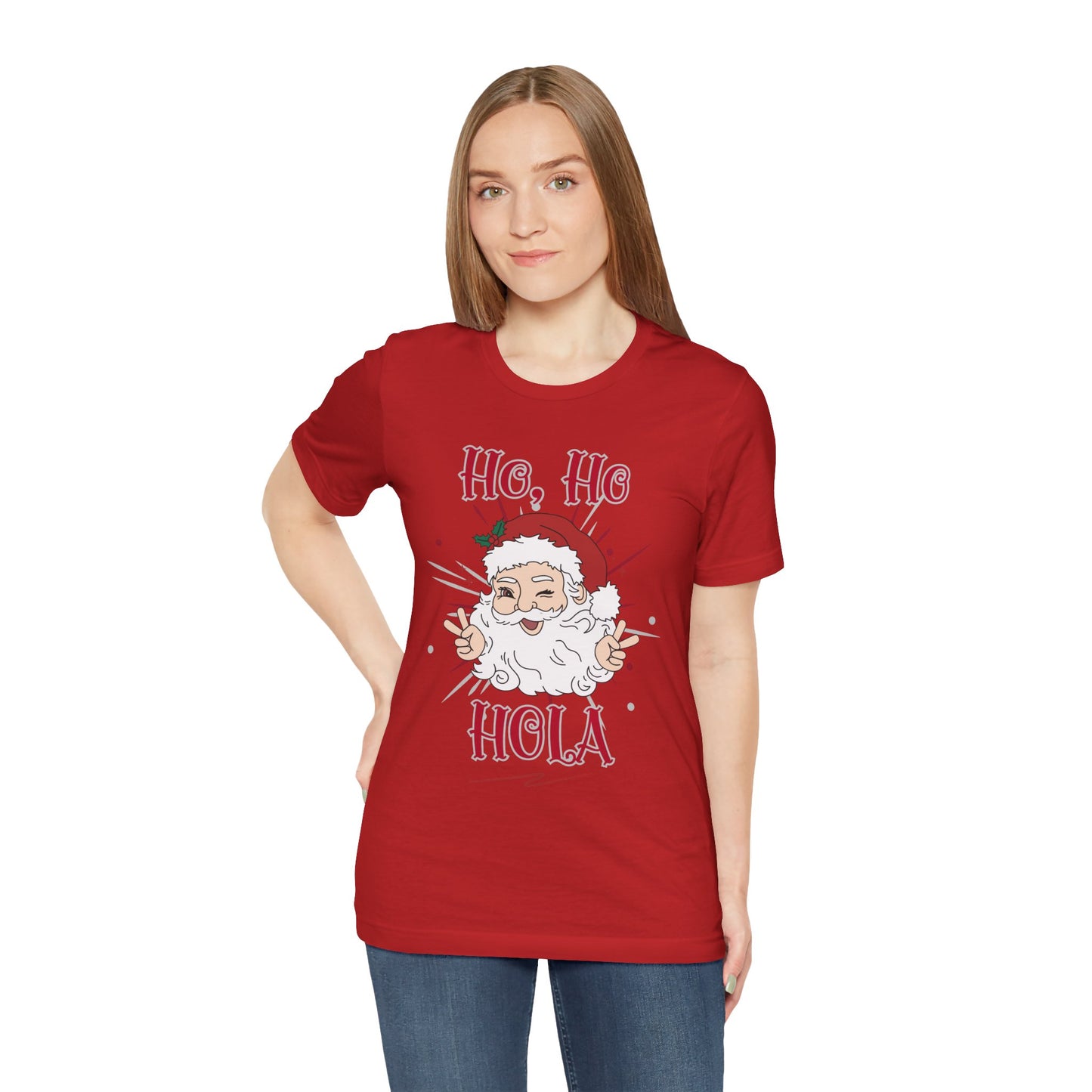 Santa Claus Unisex Tee - Ho, Ho, Hola Design