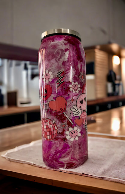 Valentines Soda Can Tumbler